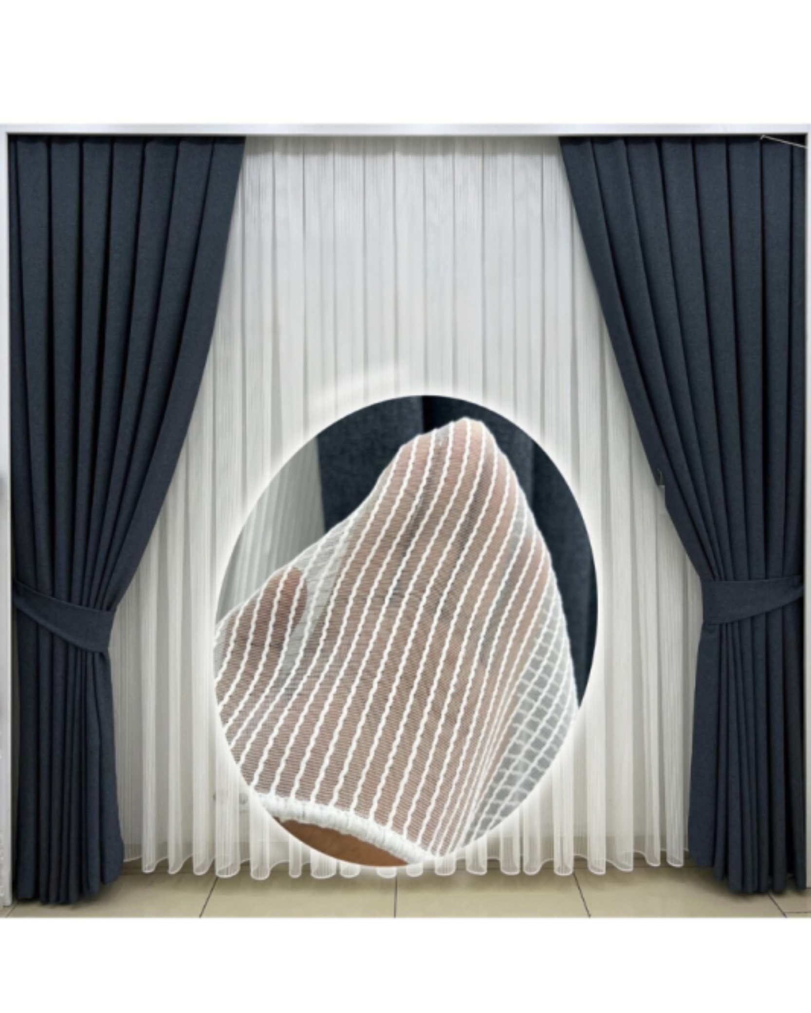 Macaroni Gedraaide Tulle Gordijnen – Elegant en Functioneel
