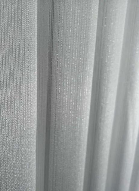 Zilveren Glitterdiamant Tule Gordijn