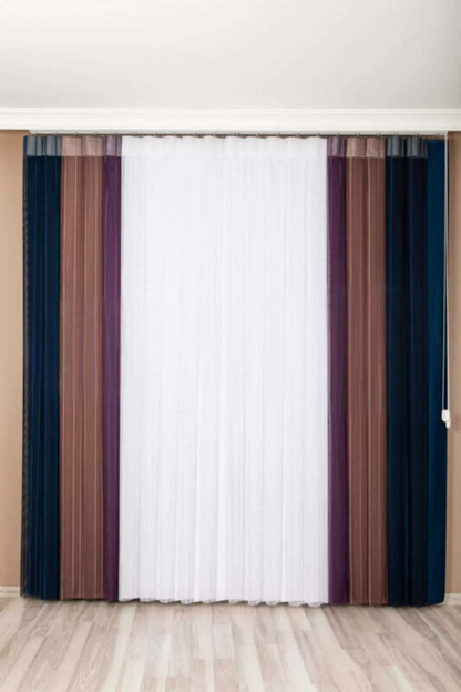 Meervoudige kleuren op de inbetween gordijnen