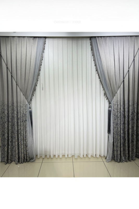 Soft Bamboe Tule Gordijnen – Natuurlijk en elegant ( met lood )