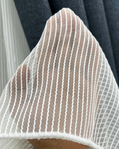 Macaroni Gedraaide Tulle Gordijnen – Elegant en Functioneel