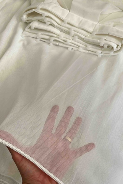 Soft Bamboe Tule Gordijnen – Natuurlijk en elegant ( met lood )
