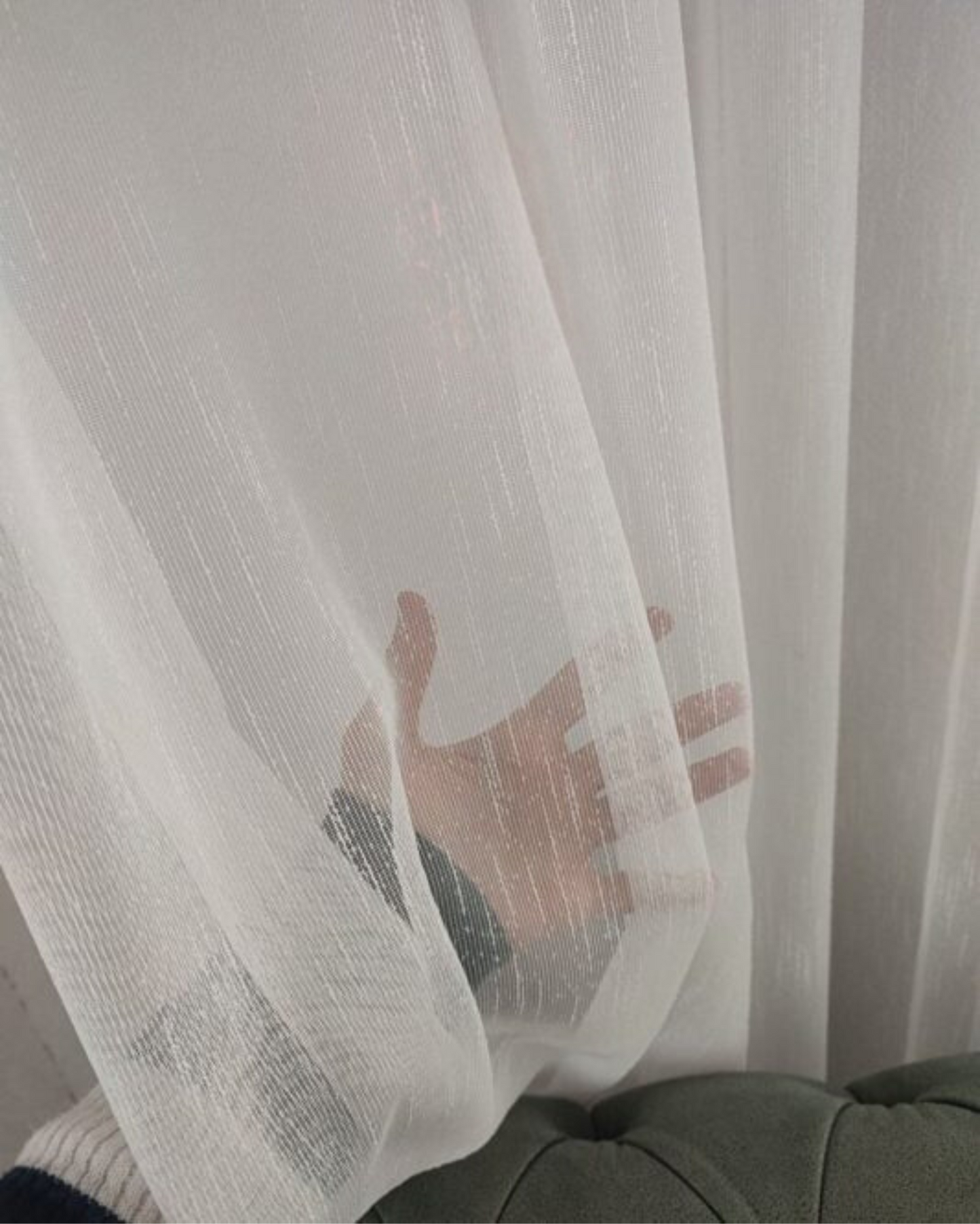 Bestverkopende kroonlinnen tule gordijn