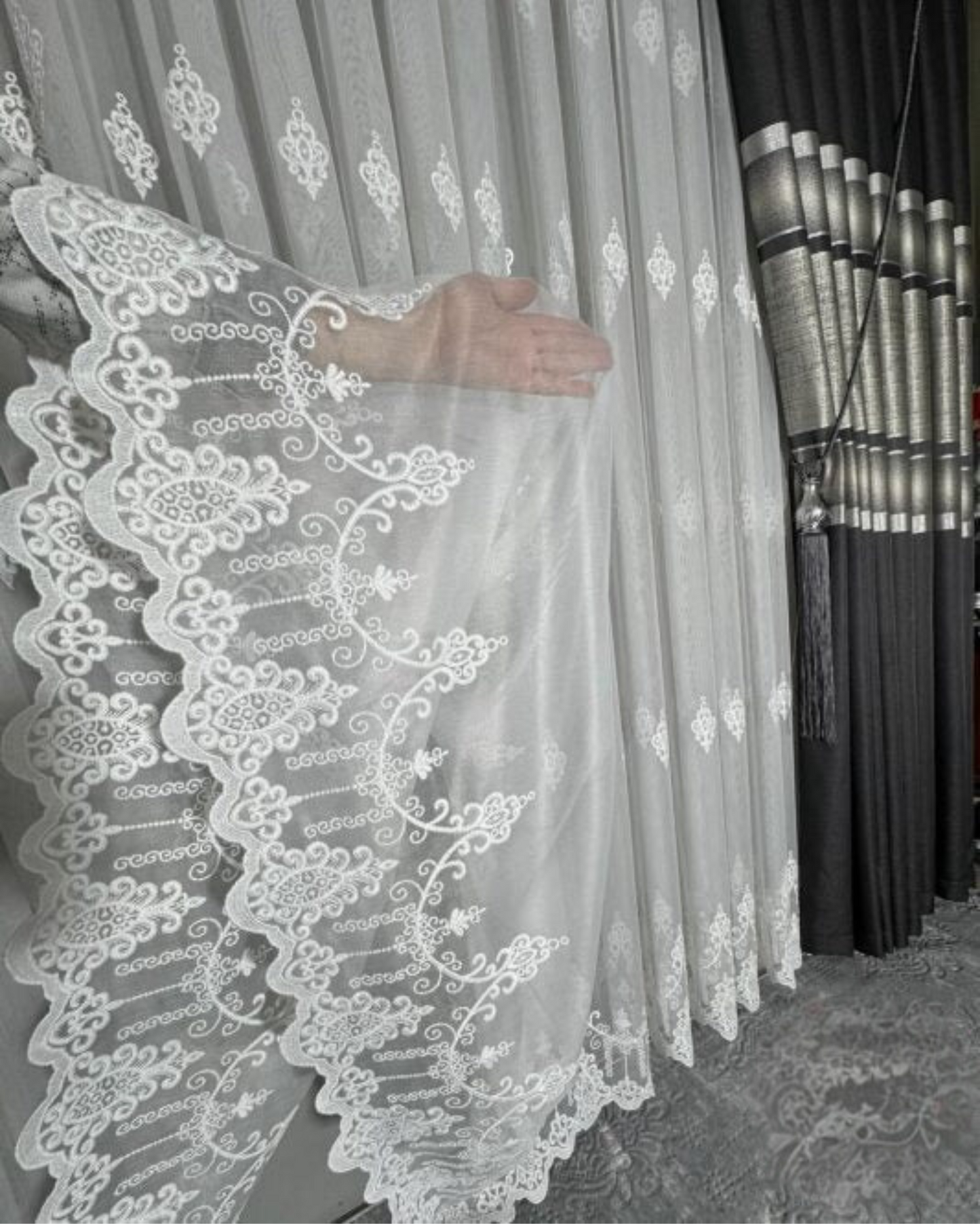 Tule en Paneel Over Gordijn Accessoire Cadeau Combinatie
