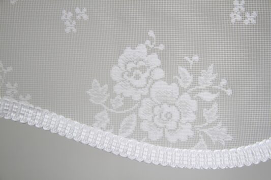 Tule rolgordijnen met bloemenmotief en dubbel mechanisme