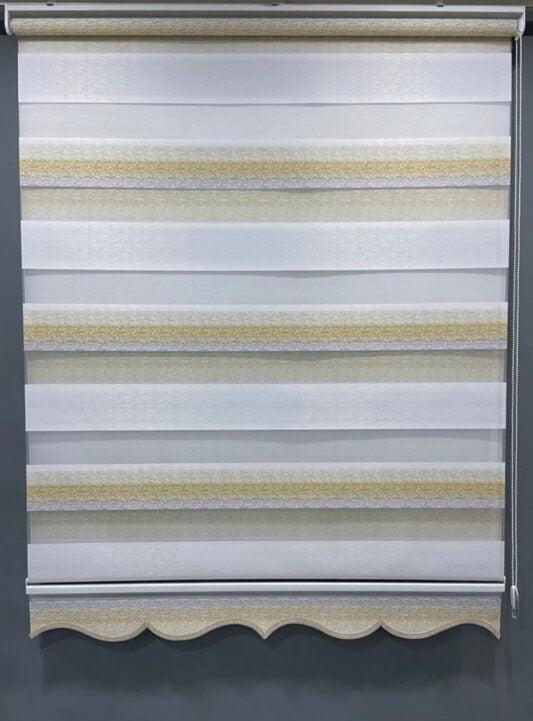 Dubbelkleurig Bamboe Zebra Rolgordijn