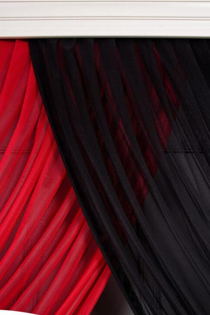 Luxe Kruislingse Gordijnen in Twee Kleuren
