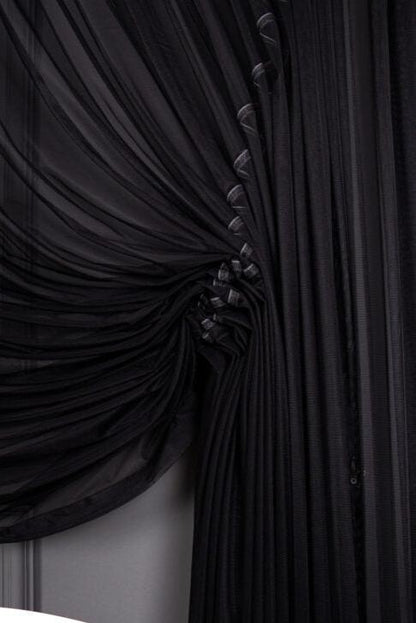 Luxe Kruislingse Gordijnen in Twee Kleuren