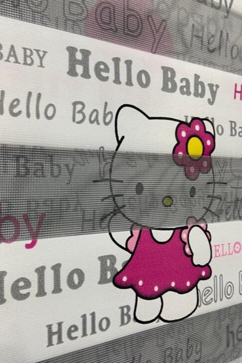Kinderkamergordijn Hello Kitty-patroon