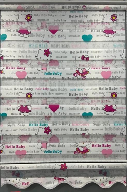 Kinderkamergordijn Hello Kitty-patroon