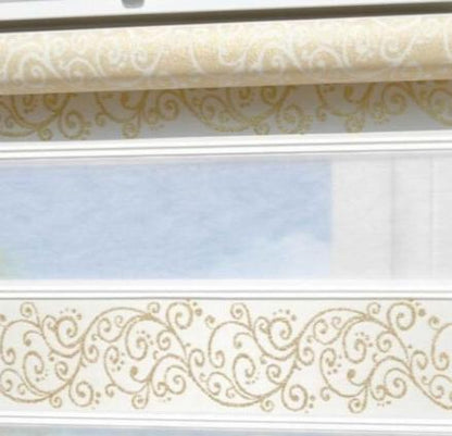Originele gouden jacquard zebra rolgordijnen