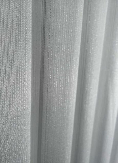 Zilveren Glitterdiamant Tule Gordijn