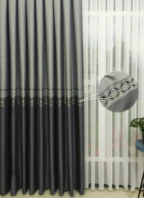 Nieuw ontwerp grijs paneel Over Gordijn